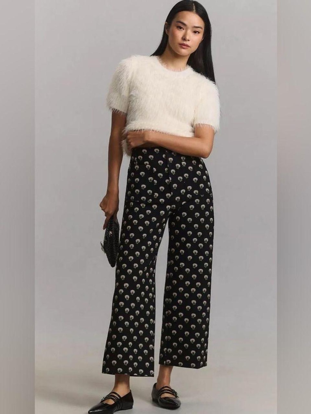 Anthropologie Maeve The Colette Cropped Pants Floral